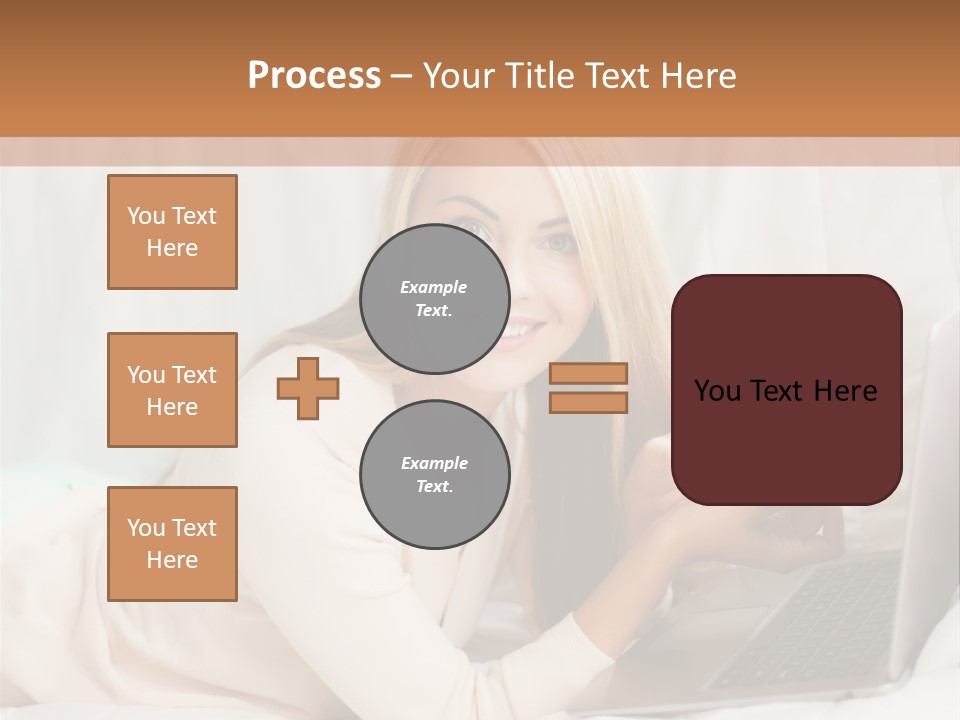 Invest Housewife Holding PowerPoint Template