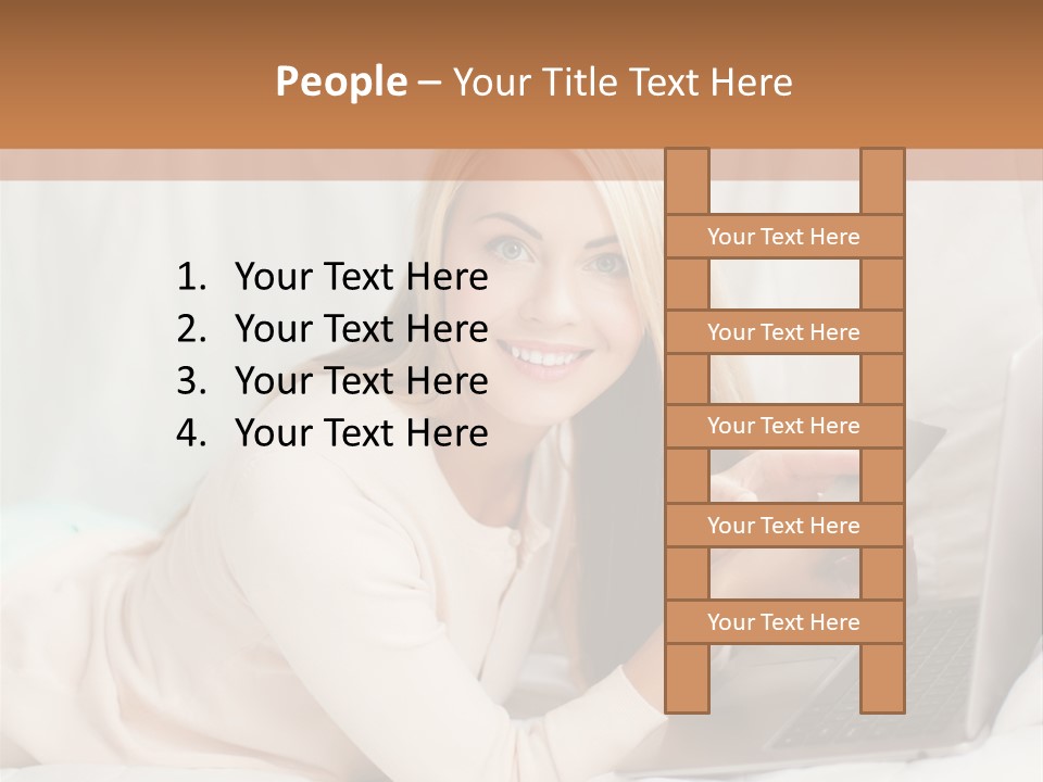 Invest Housewife Holding PowerPoint Template