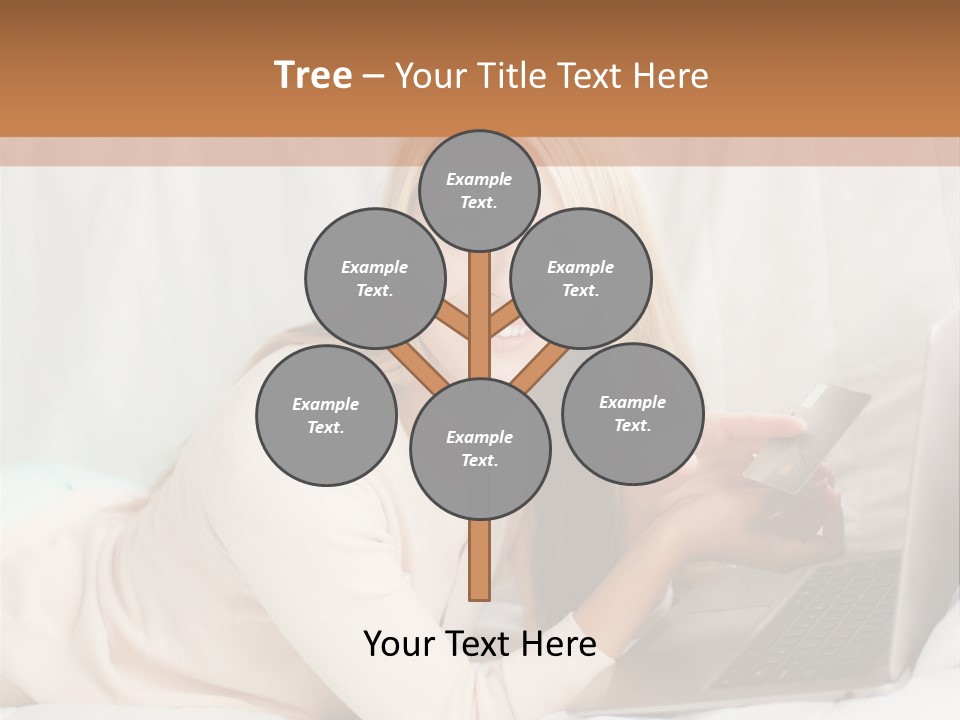 Invest Housewife Holding PowerPoint Template