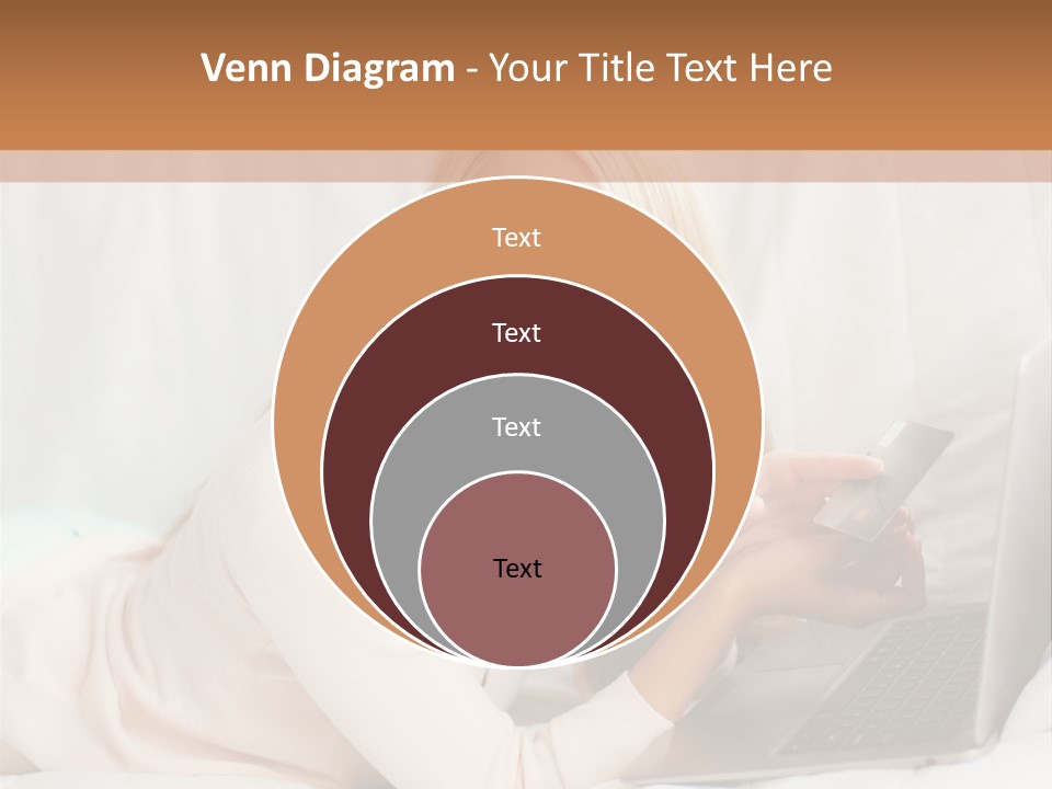 Invest Housewife Holding PowerPoint Template