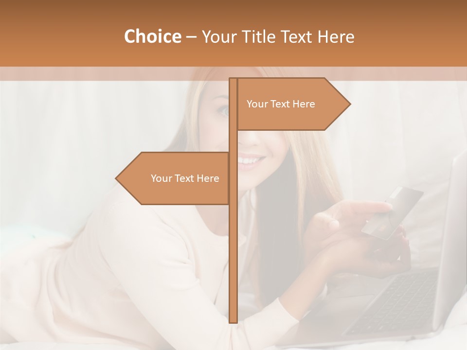Invest Housewife Holding PowerPoint Template