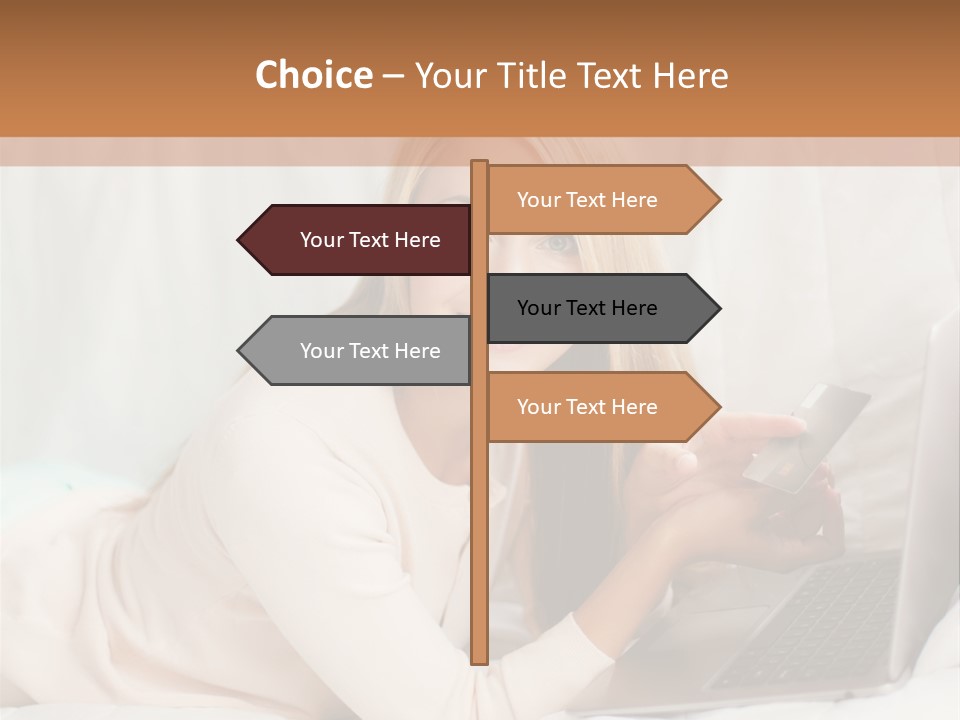 Invest Housewife Holding PowerPoint Template