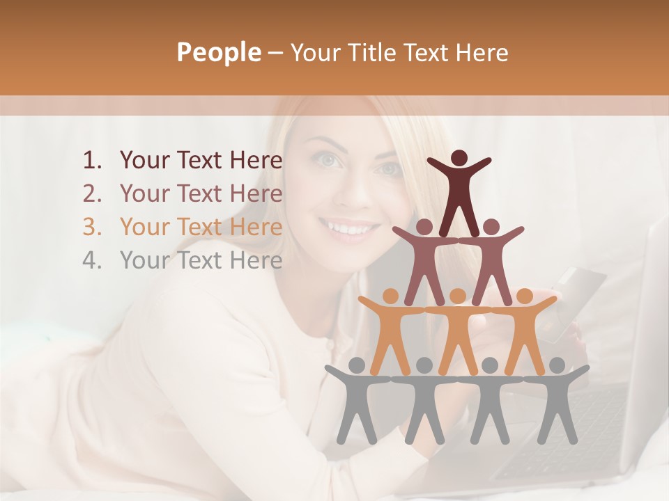 Invest Housewife Holding PowerPoint Template