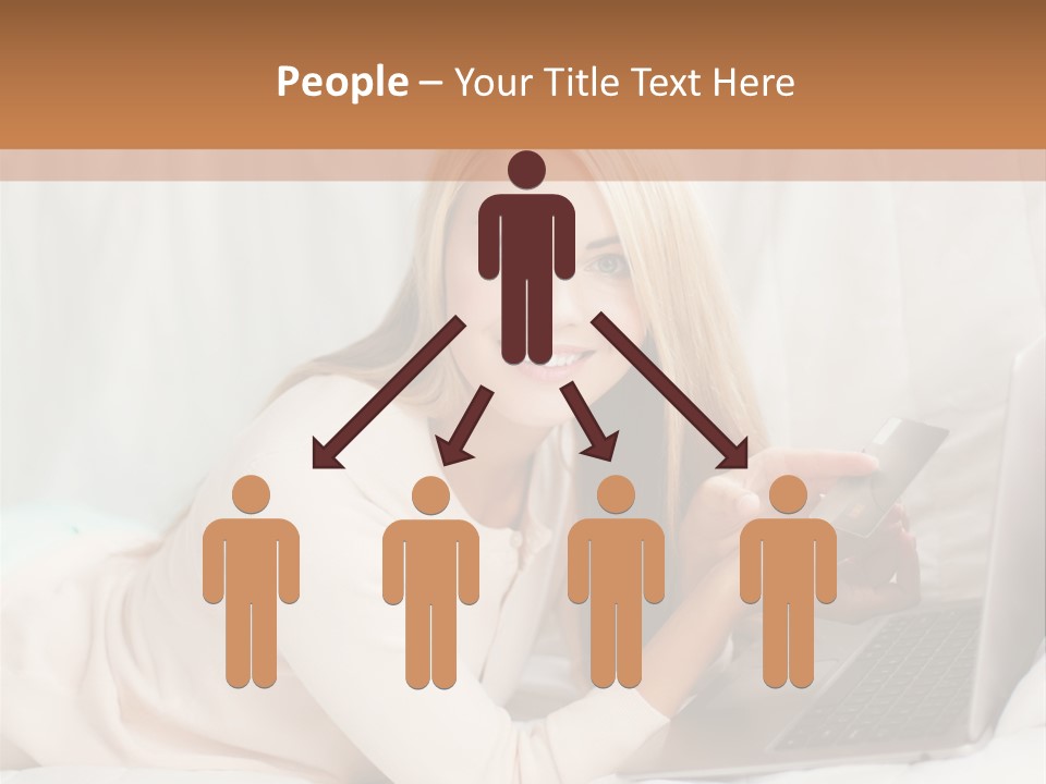 Invest Housewife Holding PowerPoint Template