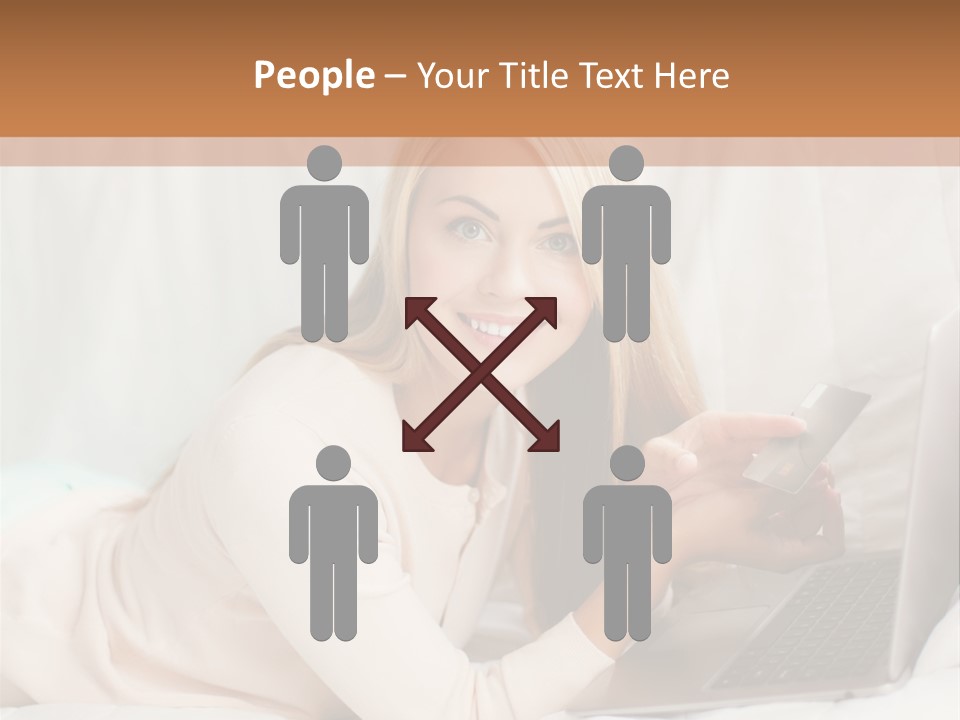 Invest Housewife Holding PowerPoint Template