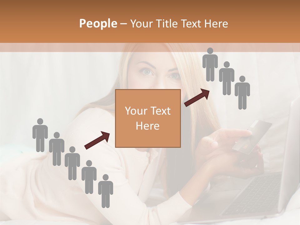 Invest Housewife Holding PowerPoint Template