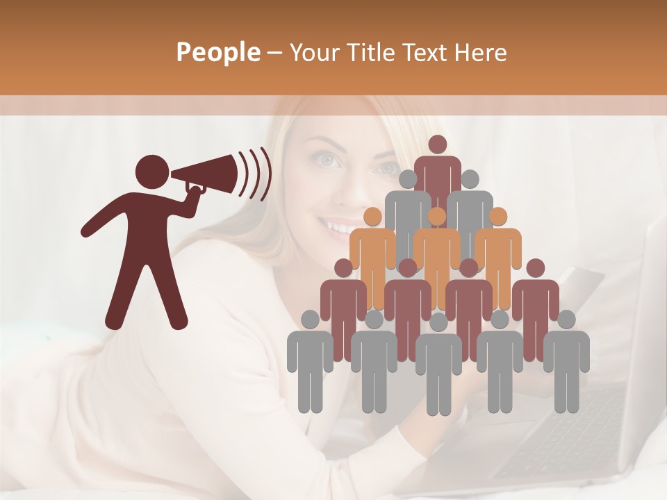 Invest Housewife Holding PowerPoint Template