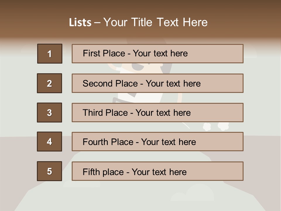 People Rock Broken PowerPoint Template