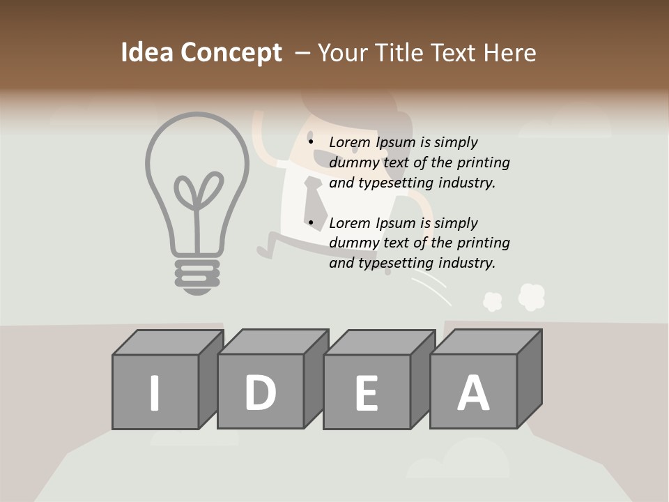 People Rock Broken PowerPoint Template