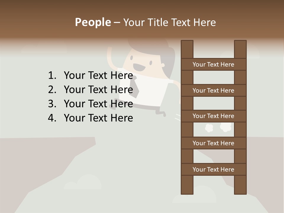 People Rock Broken PowerPoint Template