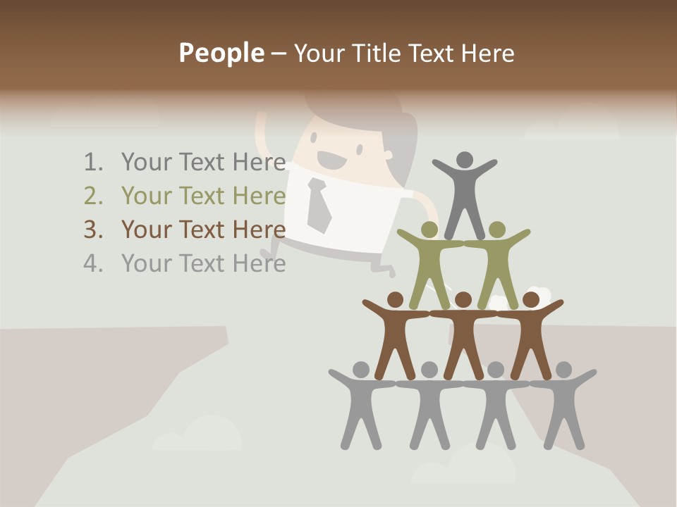 People Rock Broken PowerPoint Template