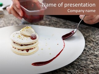 Cooked Cuisine Cake PowerPoint Template