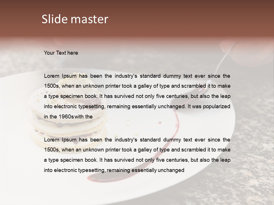 Cooked Cuisine Cake PowerPoint Template