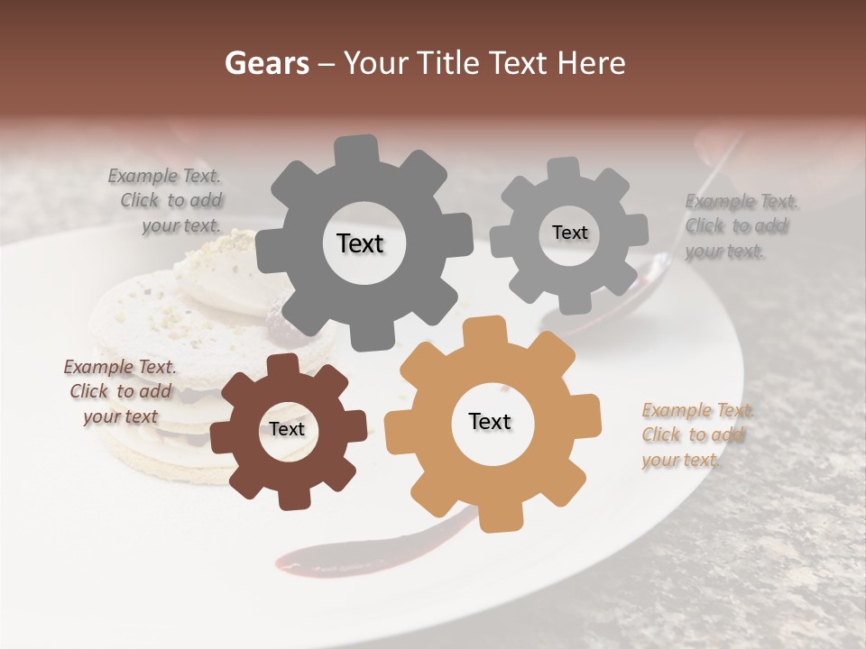 Cooked Cuisine Cake PowerPoint Template