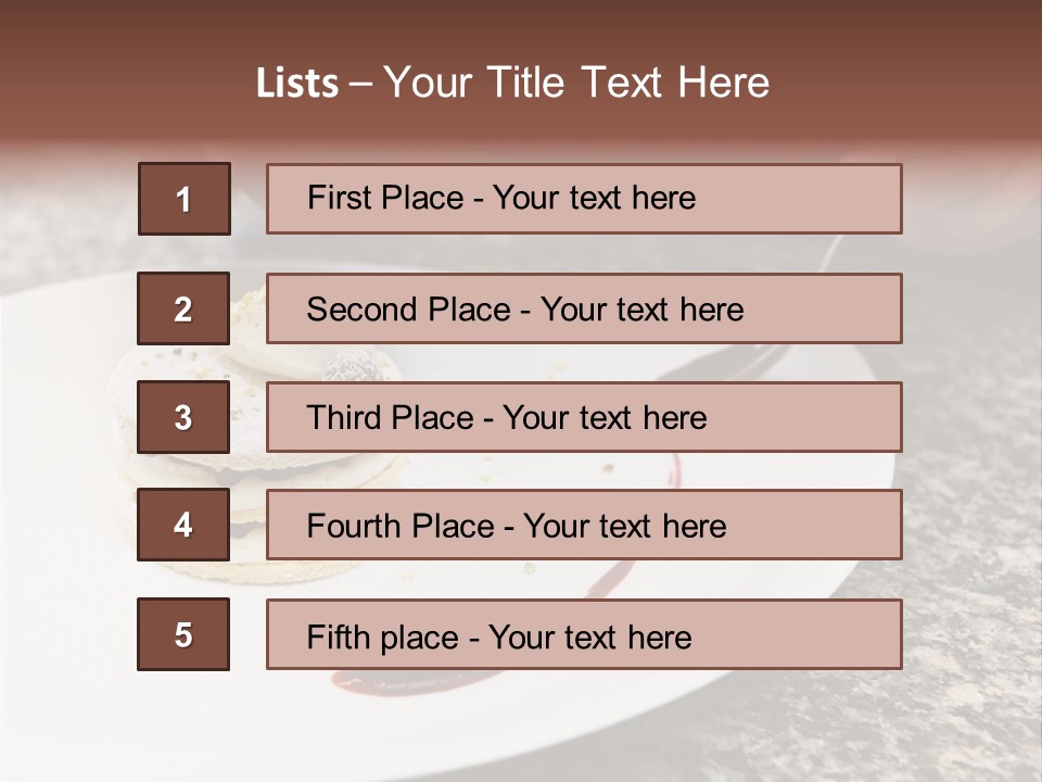 Cooked Cuisine Cake PowerPoint Template