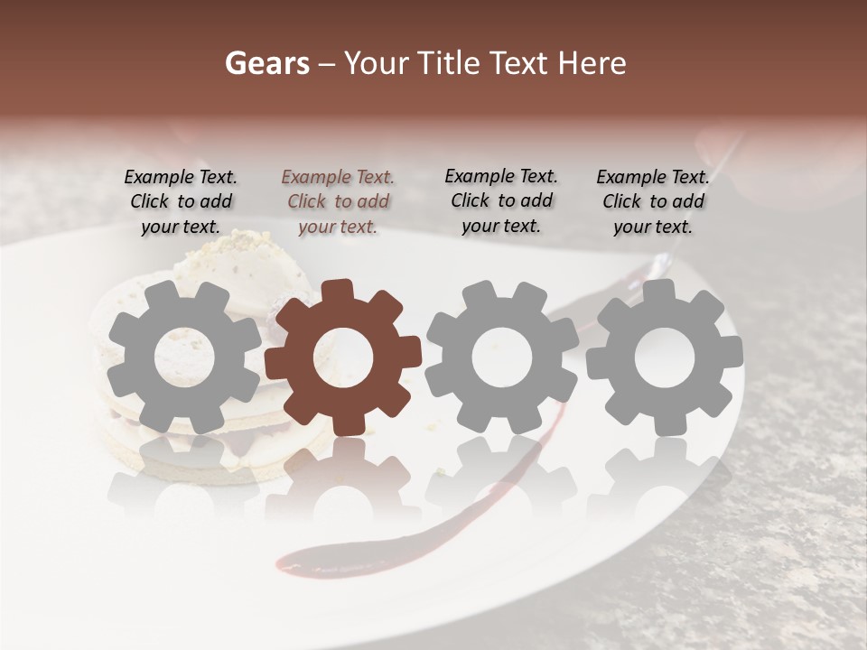 Cooked Cuisine Cake PowerPoint Template