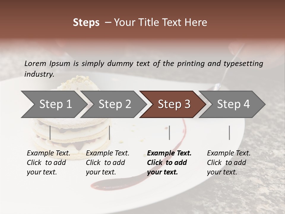Cooked Cuisine Cake PowerPoint Template