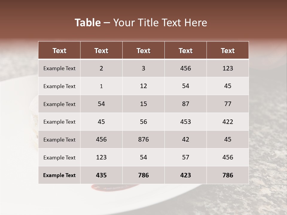 Cooked Cuisine Cake PowerPoint Template