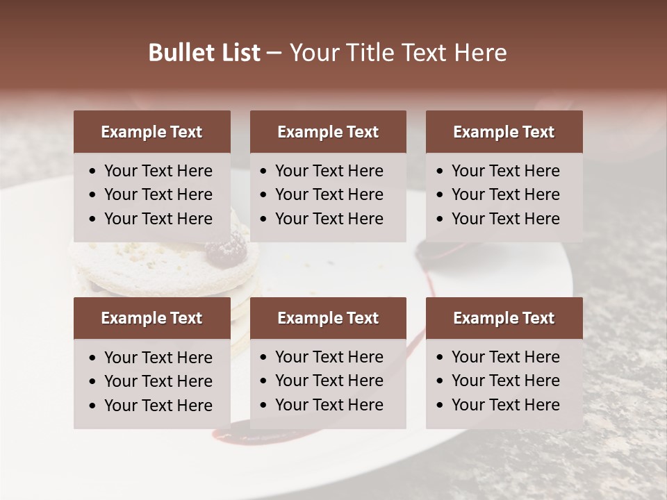 Cooked Cuisine Cake PowerPoint Template