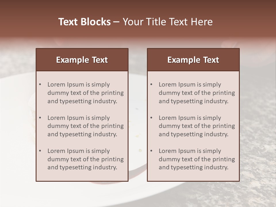 Cooked Cuisine Cake PowerPoint Template