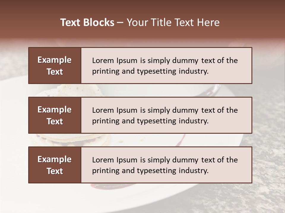 Cooked Cuisine Cake PowerPoint Template