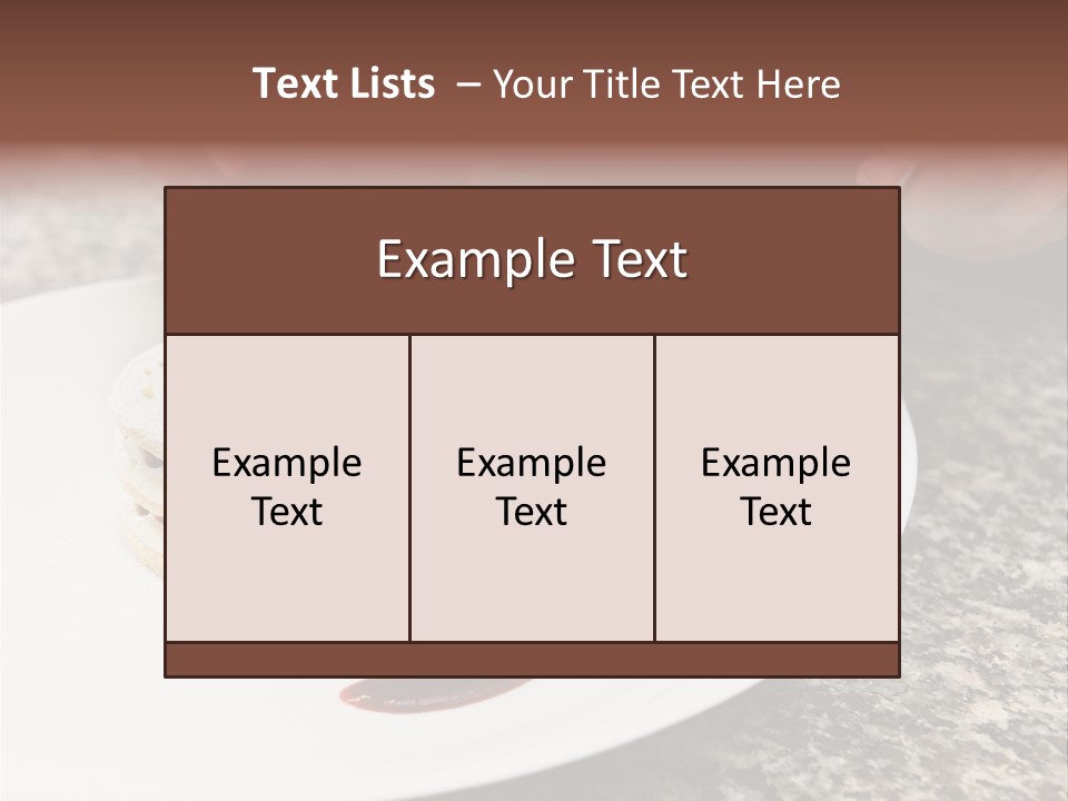 Cooked Cuisine Cake PowerPoint Template