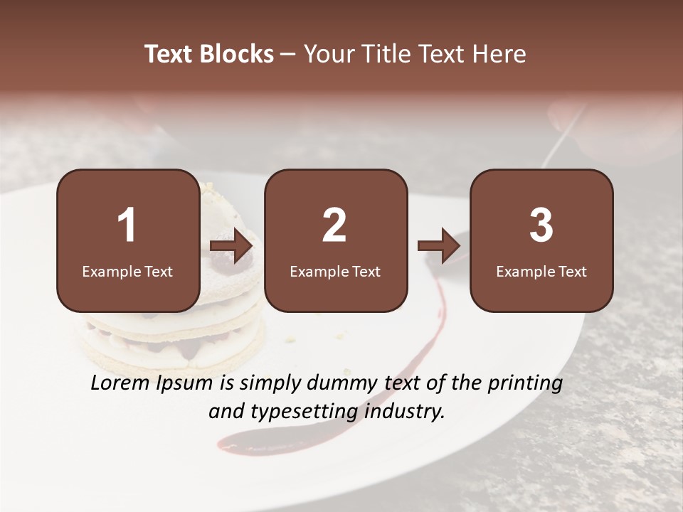 Cooked Cuisine Cake PowerPoint Template
