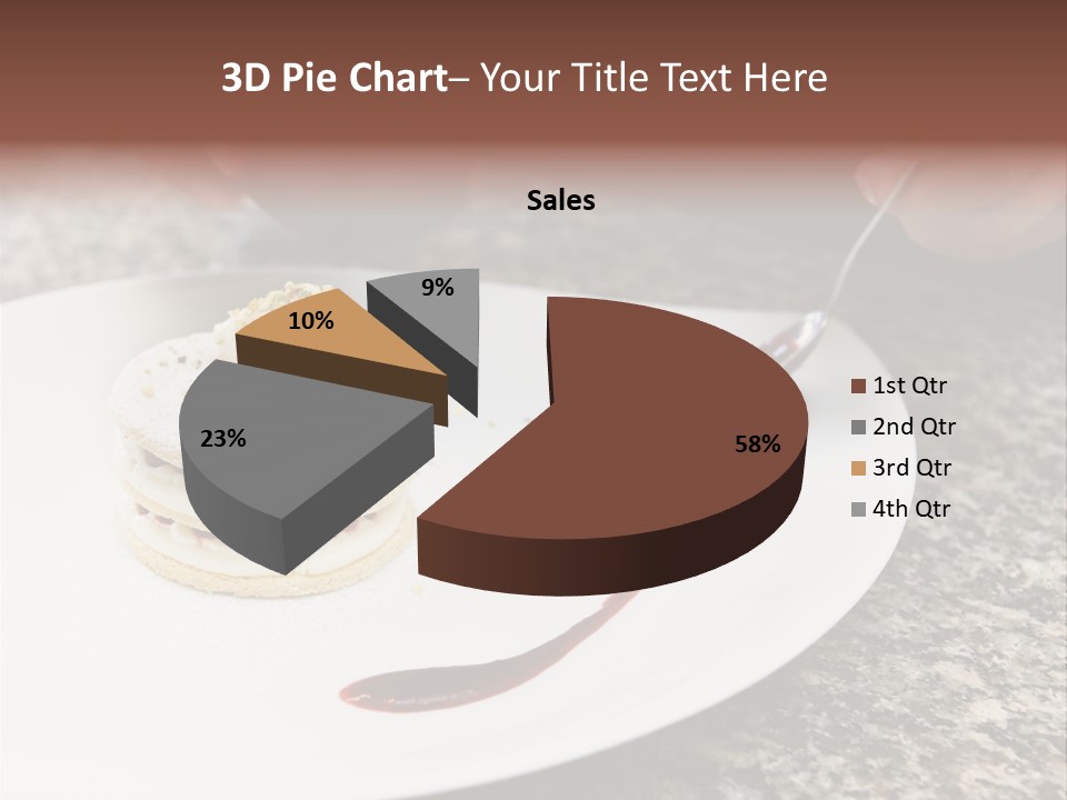 Cooked Cuisine Cake PowerPoint Template