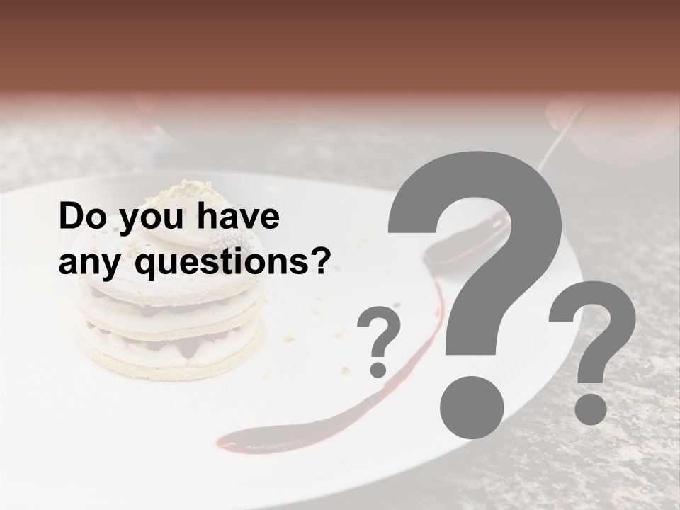 Cooked Cuisine Cake PowerPoint Template