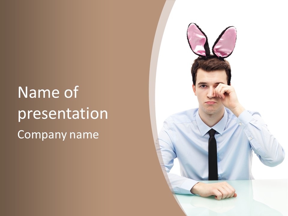 Costume Student Young Adult PowerPoint Template