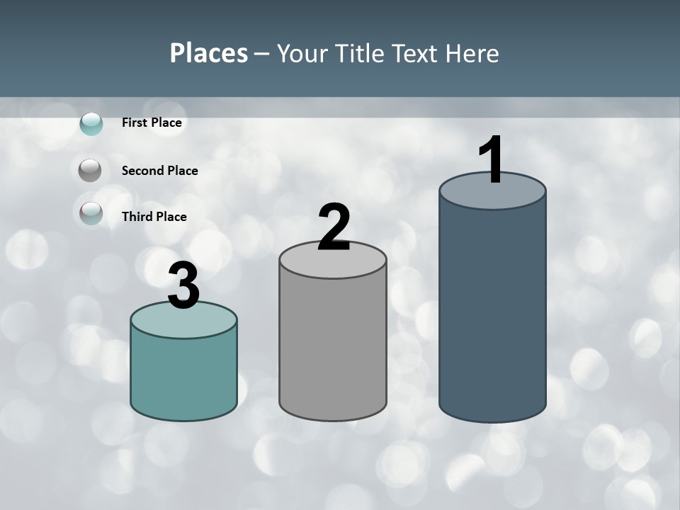 Snowflakes Blink Blurred PowerPoint Template