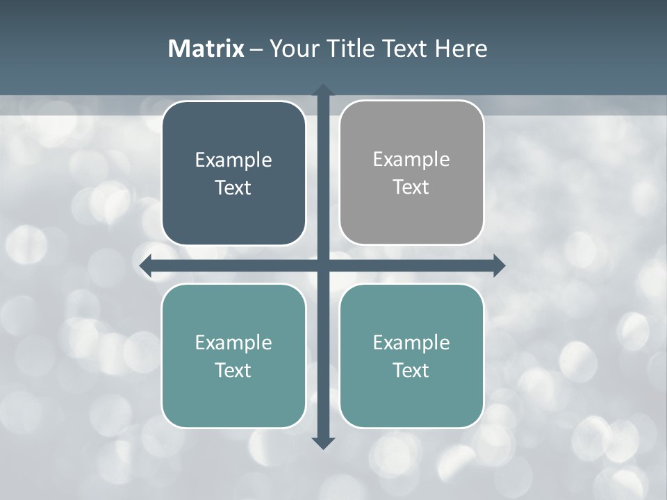 Snowflakes Blink Blurred PowerPoint Template