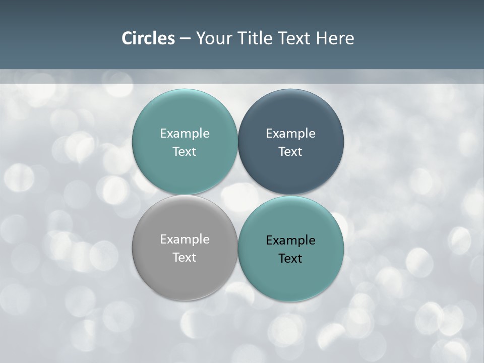 Snowflakes Blink Blurred PowerPoint Template