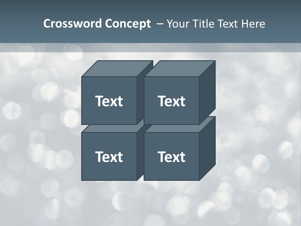 Snowflakes Blink Blurred PowerPoint Template