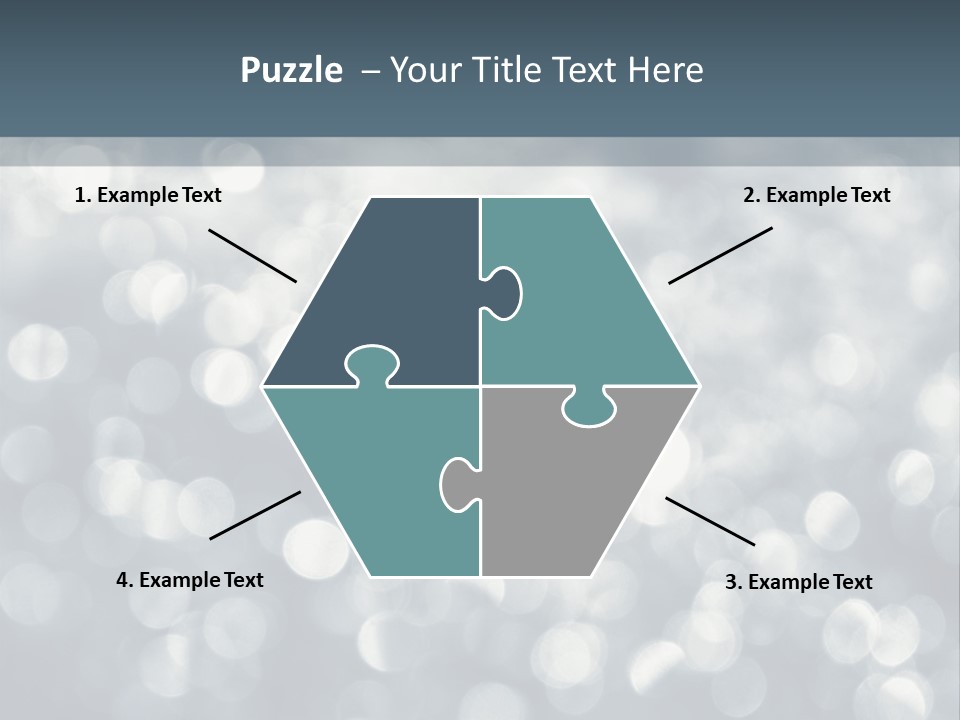 Snowflakes Blink Blurred PowerPoint Template