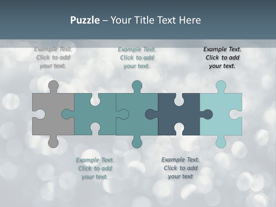 Snowflakes Blink Blurred PowerPoint Template