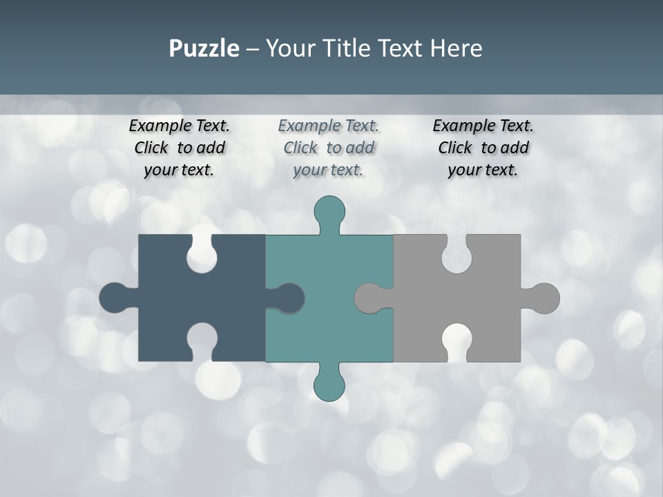 Snowflakes Blink Blurred PowerPoint Template