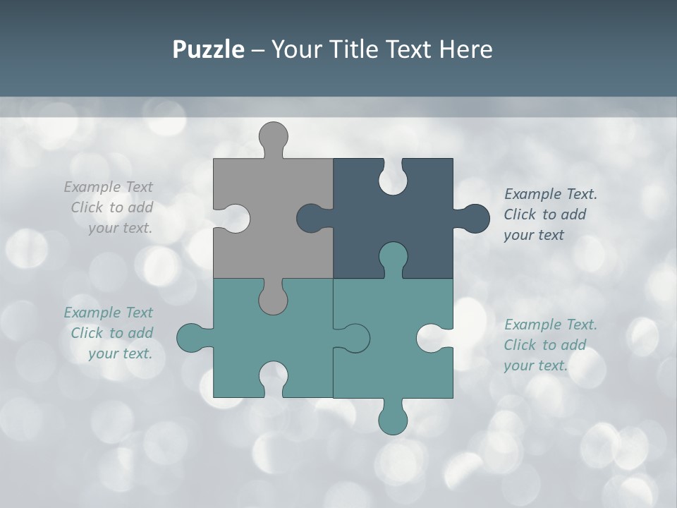 Snowflakes Blink Blurred PowerPoint Template