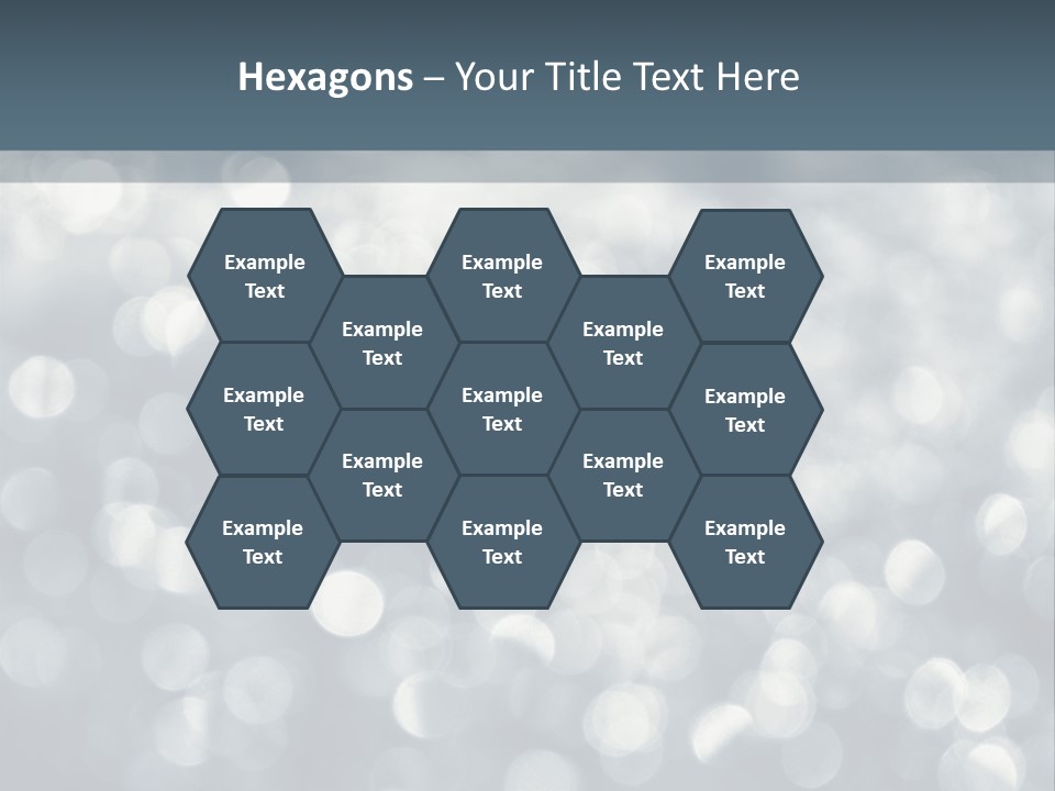 Snowflakes Blink Blurred PowerPoint Template