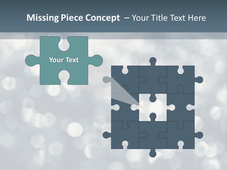 Snowflakes Blink Blurred PowerPoint Template