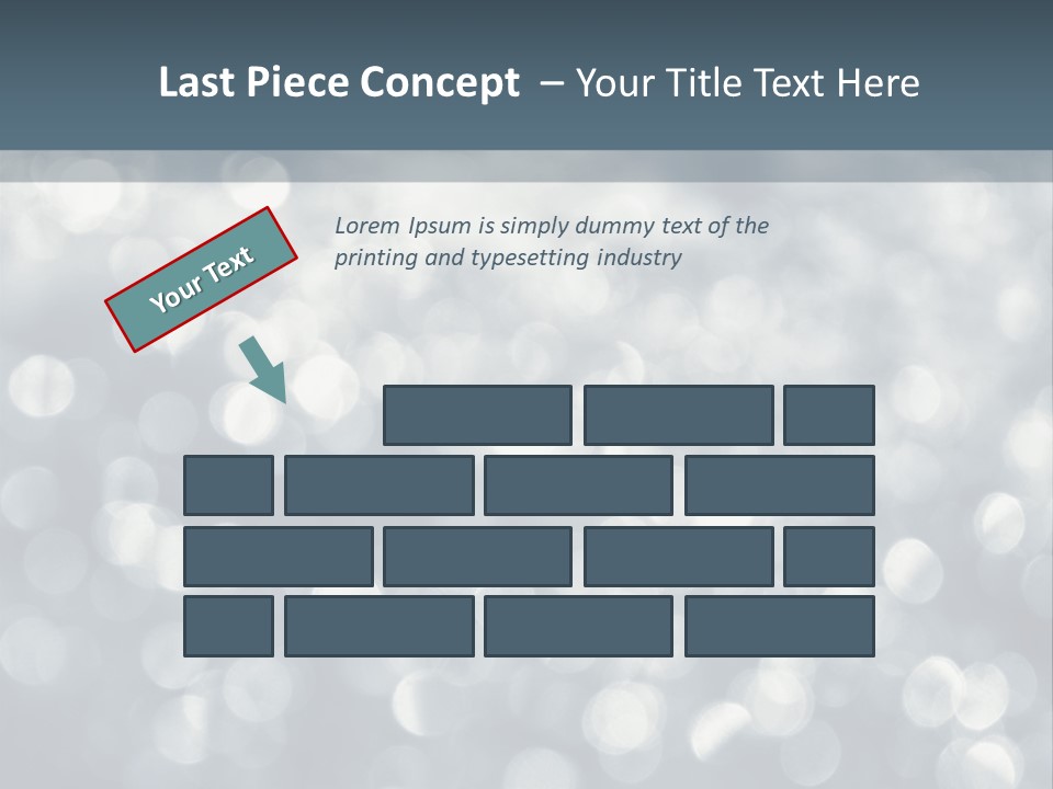 Snowflakes Blink Blurred PowerPoint Template