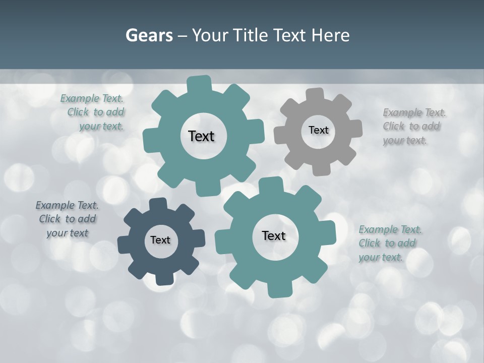 Snowflakes Blink Blurred PowerPoint Template