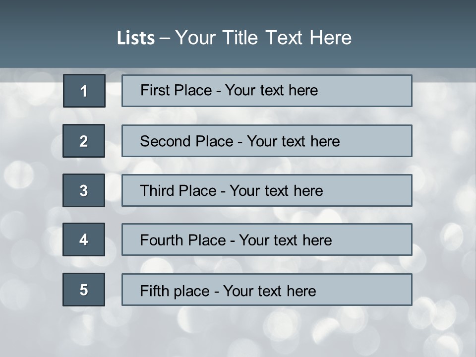 Snowflakes Blink Blurred PowerPoint Template