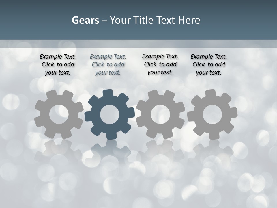 Snowflakes Blink Blurred PowerPoint Template