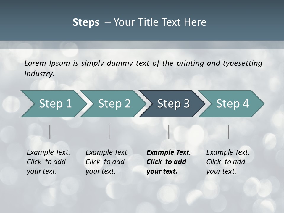 Snowflakes Blink Blurred PowerPoint Template