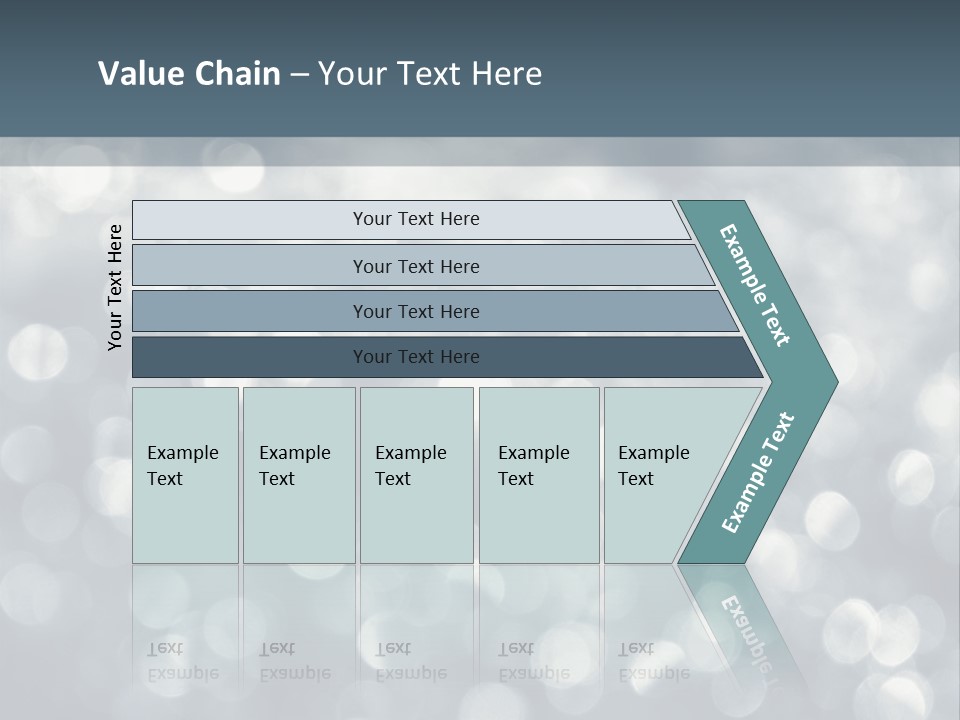 Snowflakes Blink Blurred PowerPoint Template