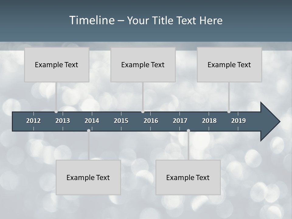 Snowflakes Blink Blurred PowerPoint Template