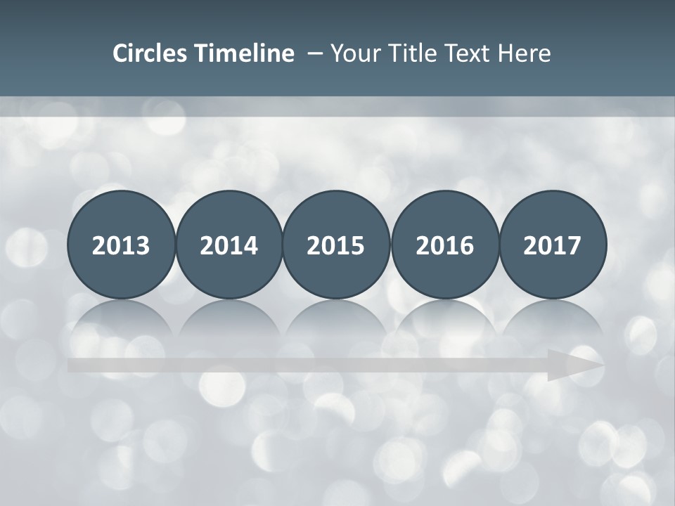 Snowflakes Blink Blurred PowerPoint Template