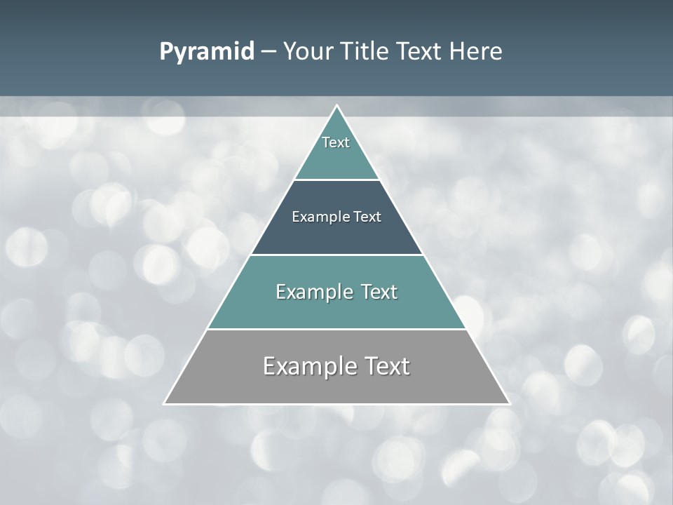 Snowflakes Blink Blurred PowerPoint Template