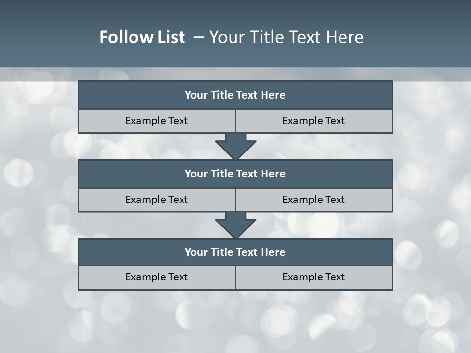 Snowflakes Blink Blurred PowerPoint Template